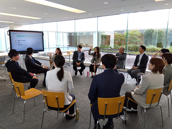 photo: Strengthen internal communications through meiji Brand Project