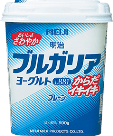 photo of packages of Meiji Bulgaria Yogurt