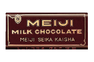 photo of a package of meiji milk chocolate from 1926-1927