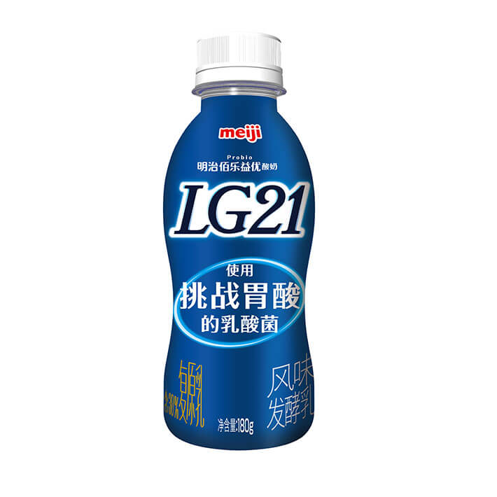 明治益生酸奶LG21在中国的照片