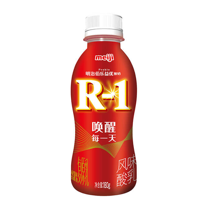 明治益生酸奶R1在中国的照片