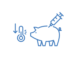 an illustration of a pig and an agent