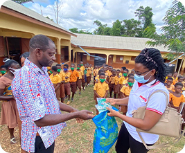 Donation of masks and disinfectants