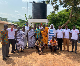 The handing over ceremony of the well (Rabichrome Village)