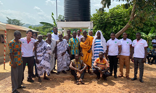 The handing over ceremony of the well (Rabichrome Village)