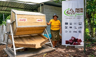 Donated cocoa fermentation boxes to farmers