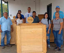 Presentation of cocoa fermentation boxes