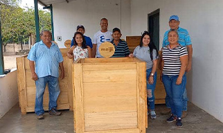 Presentation of cocoa fermentation boxes