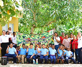 Students and Teachers at Maria Modesta Cruz School