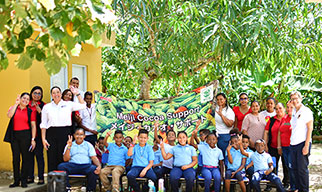 Students and Teachers at Maria Modesta Cruz School
