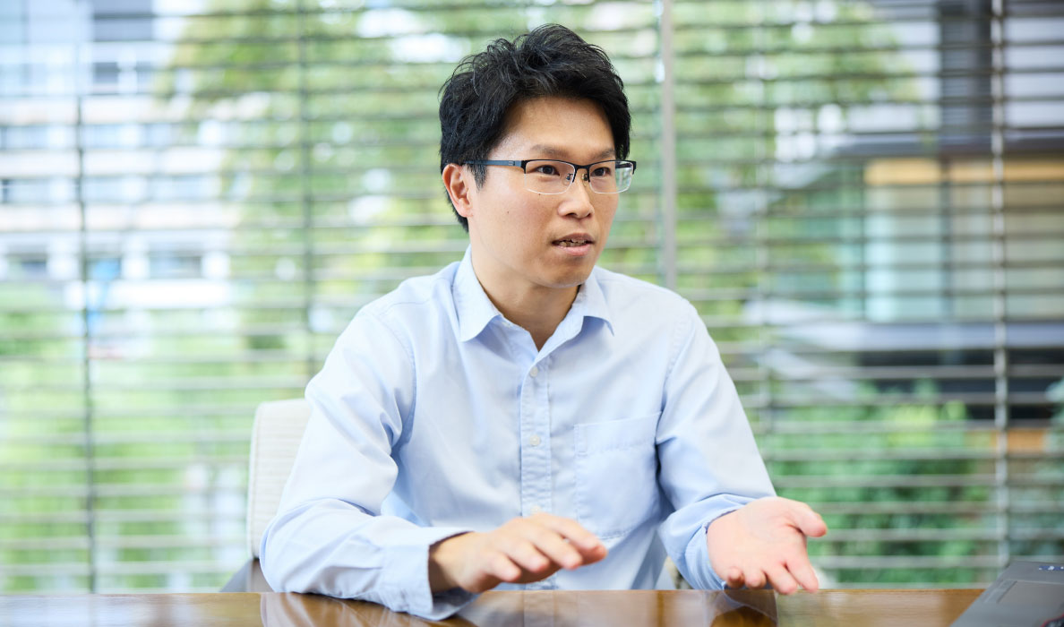 photo of Watanabe reflecting the early days of the project