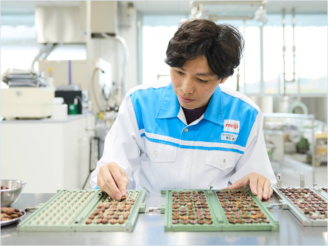 photo of Toyota sorting out cacao beans