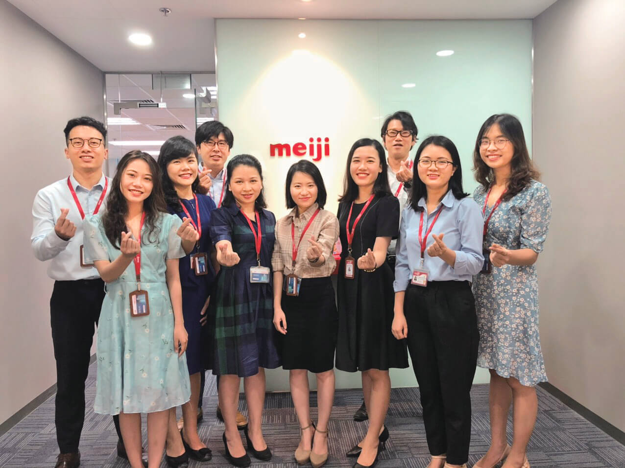 photo of members of MEIJ FOOD VIETNAM