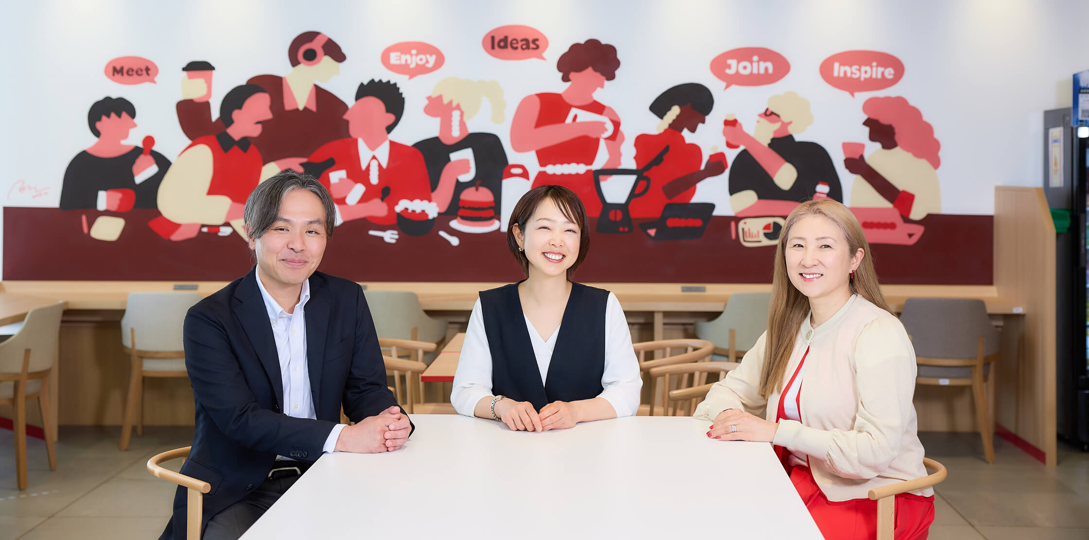 photo of Shiomi, Murakami, and Nishina