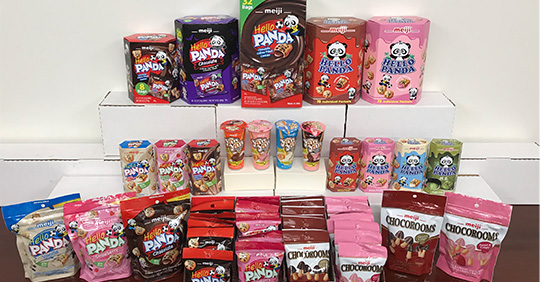 写真：メイジ・アメリカの取扱商品