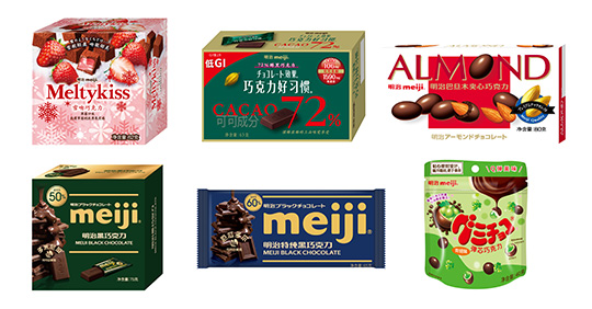 写真：明治制果食品工業(上海)有限公司の取扱商品