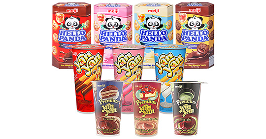 写真：メイジセイカ・シンガポールの取扱商品