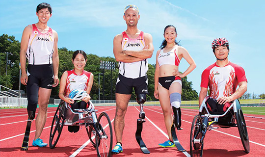 写真：日本パラ陸上競技の選手