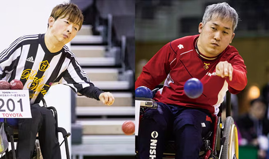 写真：ボッチャ競技の様子