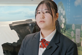 写真：更別農業高校 青木春海さん